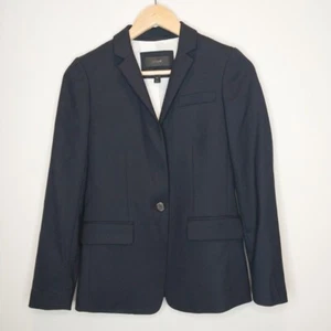 J. Crew Wollblazer Regent Damen Schwarz Jacke Größe 00 - Bild 1 von 8