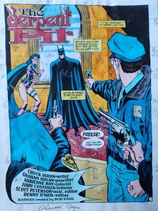 1992 Batman Detective Comics 653 Seite 1 PRODUKTIONSKUNST SIGNIERT ADRIENNE ROY - Bild 1 von 7