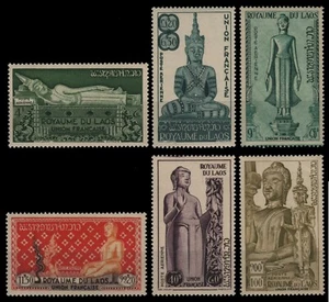 Laos 1953 - Mi-Nr. 34-39 ** - MNH - Buddha - Picture 1 of 1