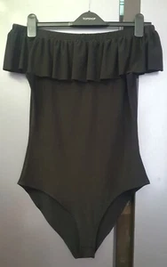 Body Love Negro Estilo Flamenco Español Hombro Descubierto Talla L Volantes Mujer - Imagen 1 de 8