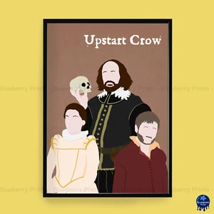 Impresión de póster de arte minimalista decoración del hogar personajes de comedia UPSTART CROW (3 tamaños) - Imagen 1 de 6