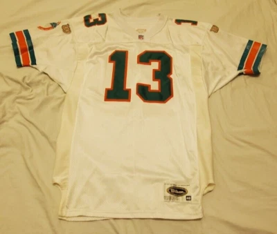 Camiseta deportiva vintage Wilson auténtica Dan Marino Dolphins - blanca - para hombre talla 46 Foto 1 de 4