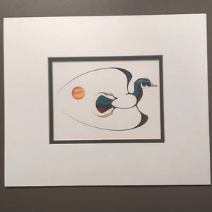 Isaac Bignell: The Wood Duck. New Print Of Acrylic On Paper (1993, 1998) 12"x10" - Picture 1 of 6
