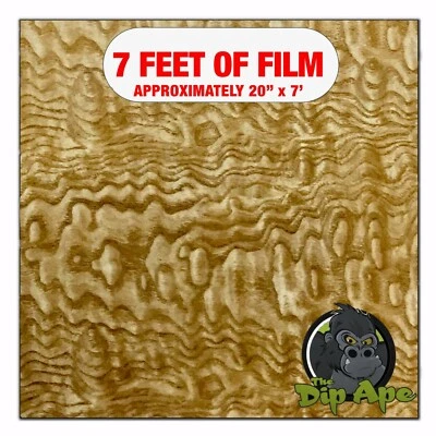 Película hidrográfica ondulada madera grano hidro inmersión 7' x 20" hidro inmersión Foto 1 de 4