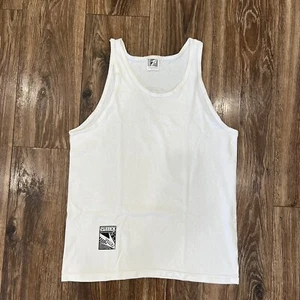 Vintage SPEEDO Tank Top Beach Volleyball White Large Single Stitch USA Made - Picture 1 of 13