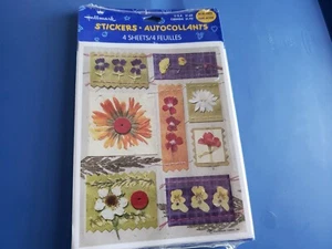 2 Packs Hallmark Flower Sticker Autocollants 4 Sheets per package Daisy Violets - Bild 1 von 5