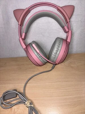 SOMIC G951 Pink Stereo Gaming Headset with Mic Cute Cat Tested Great Condition - Image 1 of 4