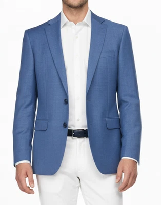 Chaqueta de Traje MICHAEL KORS Para Hombre Talla 40L Azul Tic Ajuste Moderno Airsoft Elastizada Nueva con Etiquetas Foto 1 de 4