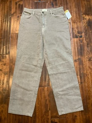 The Row Light Brown High Rise Wide Leg Relaxed Fit Jeans, Size 10 - Image 1 of 4