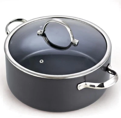 Cooks Standard Stock Pot Dutch Oven Casserole 7 Quarts, Black-Non induction  - Image 1 of 4