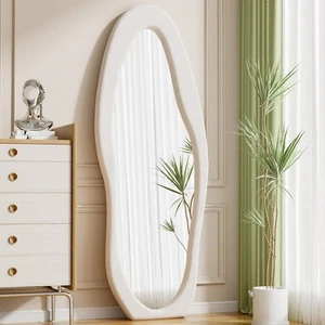 Full Length Mirror, 63" x 24"Irregular Mirror, Large Floor Length Mirrors Wal... - Picture 1 of 8