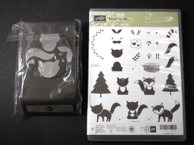 Stampin Up! Foxy Friends Stamp Set & Fox Builder Punch bundle - Image 1 of 4