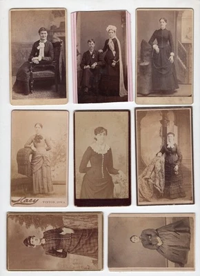 Carte de Visite, Lot of 8, Women, Group 6067 - Image 1 of 2