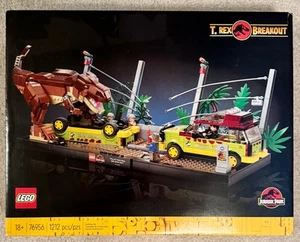 Lego 76956 Jurassic World Jurassic Park T-Rex Breakout 4 einzigartige Minifiguren Neu - Bild 1 von 4