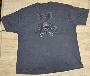 Camiseta GreyStar Para Hombre Sin Etiquetas 2XL GRIS Algodón Estampado Gráfico Cuello Redondo Calavera Usada en Excelente Condición - Imagen 1 de 7