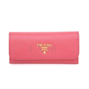 Prada Saffiano Key Holder 6KEY 1M0222 Pink Mini Wallet 132422220 - Picture 1 of 10