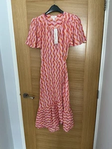 Per Una Ladies Stunning Summer Pattern Wrap Dress Size 8 Short BNWT - Picture 1 of 5