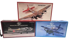 3X LOT LINDBERG 1/64 B-17G + 1/72 MITSUBISHI G4M2 BETTY + 1/48 GRUMMAN AVENGER - Picture 1 of 5