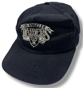 Vintage 1990’s Los Angeles Raiders SnapBack Hat Cap Black Official NFL - Picture 1 of 10