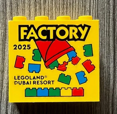 LEGOLAND DUBAI  " FACTORY  2025 " LEGO SAMMELSTEIN / SONDERSTEIN - Bild 1 von 2