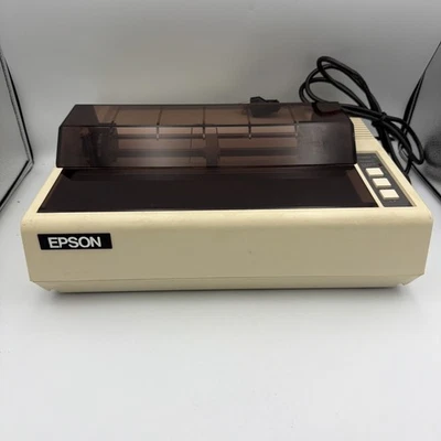 Epson MX-80 III F/T Dot Matrix Printer – Vintage 1980s Tested - Image 1 of 4