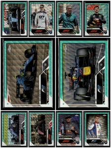 Zhou Guanyu Logan Sargeant 2023 Topps Chrome F1 Aqua Wave /150 10 Cards Lots - Picture 1 of 2