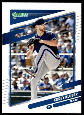 2021 Donruss Corey Kluber Texas Rangers #63 - Image 1 of 2