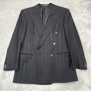 Blazer Ermenegildo Zegna Para Hombres 44 Lana Cachemira Doble Pecho Rayas Italia - Imagen 1 de 20