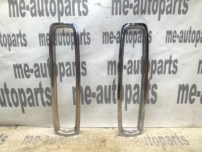 80-89 Cadillac Deville Fleetwood Left & Right Rear Tail Light Bezel Chrome Trim - Image 1 of 4
