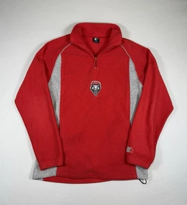 VINTAGE STARTER Sweater | New Mexico Lobos | NCAA | Size M | Red/Silver - Picture 1 of 9