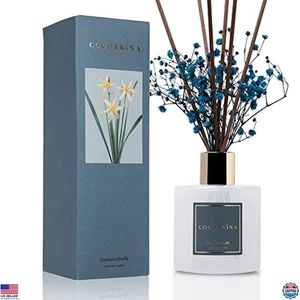 Reed Diffuser Set with Baby's Breath & Cashmere Vanilla Scent - 6.7oz Home Décor - Picture 1 of 6