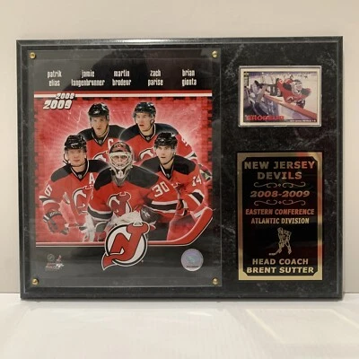 2008 2009 Conferencia Este Nueva Jersey Diablos Placa Brodeur Elias Parise Foto 1 de 4