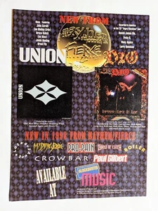 UNION / JOHN CORABI / BRUCE KULICK / LP AUTOTITULADO / ANUNCIO IMPRESO DE REVISTA DE ÁLBUM - Imagen 1 de 1