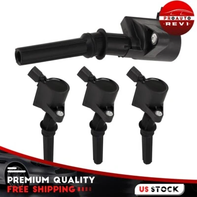 4×Ignition Coil For 03-2014 Ford E-250 4.6L E-250 E-450 Super Duty 5.4L V8 - Image 1 of 4