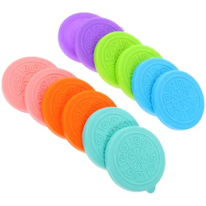 12 Piezas Funda Silicona Tapa Silicona Para Vaso De Vidrio Cubierta De Vaso De Vidrio - Imagen 1 de 12