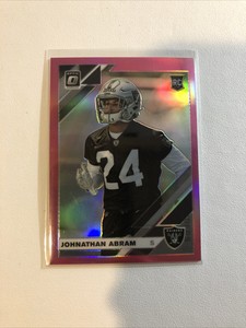 2019 Optic JOHNATHAN ABRAM Pink Holo Prizm RC RAIDERS RefBB