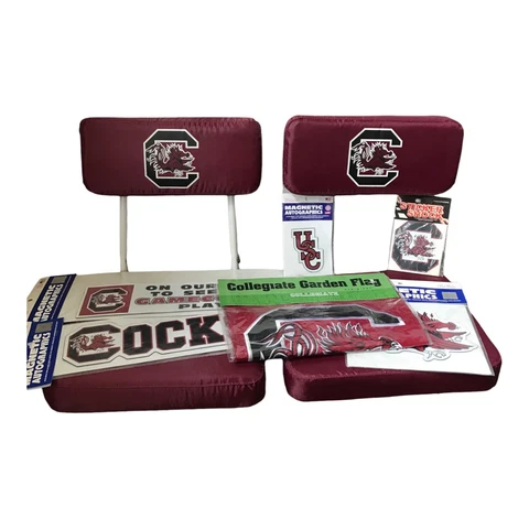 University SC Gamecocks Game Day Lot  Rally Bleacher seats, Magnets, flag Cover