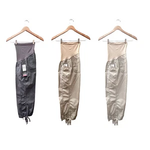 Neu mit Etikett Oh Baby by Motherhood Secret Fit Bauch Umstands-Popeline CAPRi khaki/grau 44 $ - Bild 1 von 5