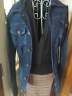 Diesel Womens Fitted Denim Jacket With Lion Buttons Euc Size S