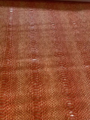 橙色 Mamba 3D Gator 压花皮革人造乙烯基内饰钱包... — 第 1/4 张图片