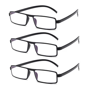 3PK Unisex Unbreakable Lightweight Reading Glasses Blue Light Blocking Readers - Picture 1 of 10