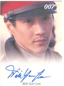 James Bond Heroes & Villains Autograph Card Will Yun Lee