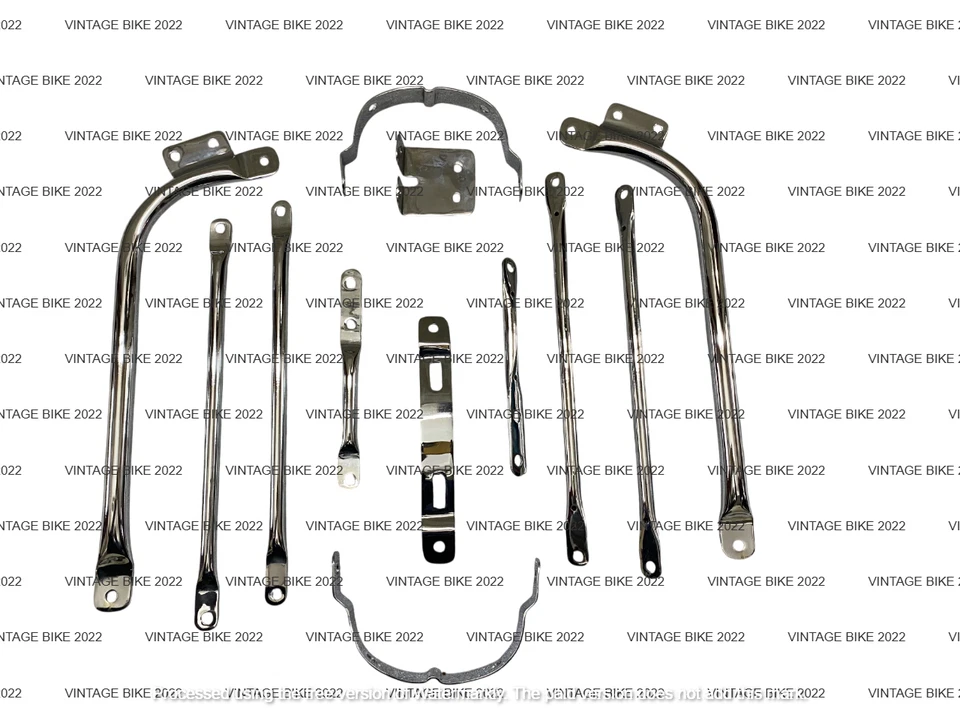 Juego de soportes guardabarros cromados BSA A7 A10 Superrocket Goldstar/APTO PARA Foto 1 de 1