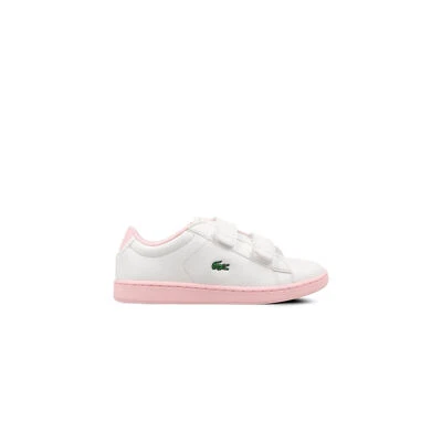 Zapatillas sin cordones blancas sintéticas para niños Lacoste Carnaby Evo 737SUC0005 UH1 Foto 1 de 3