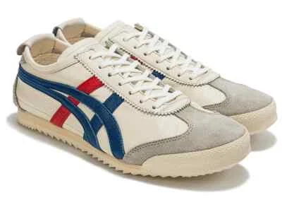 Onitsuka Tiger Women's MEXICO 66 DELUXE NIPPON MADE 1182A465 100 White Blue - Image 1 of 4