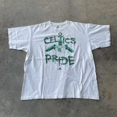 Camiseta De Colección Y2K Adidas Boston Celtics 2008 Kevin Garnett XL NBA Blanca Foto 1 de 4
