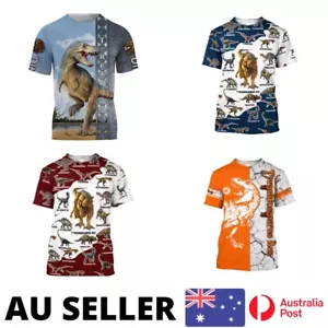 Dinosaur Shirt T-Rex Harajuku Park Jurassic Dino World Adults Fashion - AU Stock - Picture 1 of 12