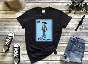 Camiseta El Enojón, Profesor Jirafales, Chavo del8 Divertida Lotería Mexicana, - Imagen 1 de 2