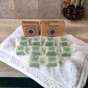Lot of 10 L'Occitane Effervescent Revitalizing Sugar Cube for Bath 1.16oz + Soap