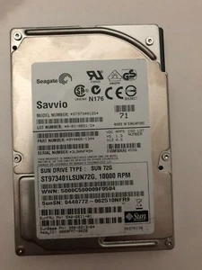 Savvio Sun 72G SAS ST973401LSUN72G 10000 RPM - Bild 1 von 1